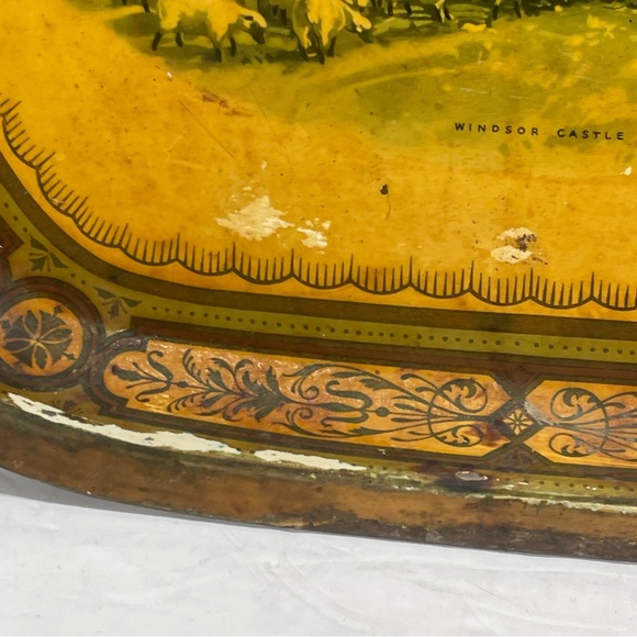 Vintage Baret Ware Metal Serving Tray #124 Regal Windsor Castle Made In England - Picture 6 of 12